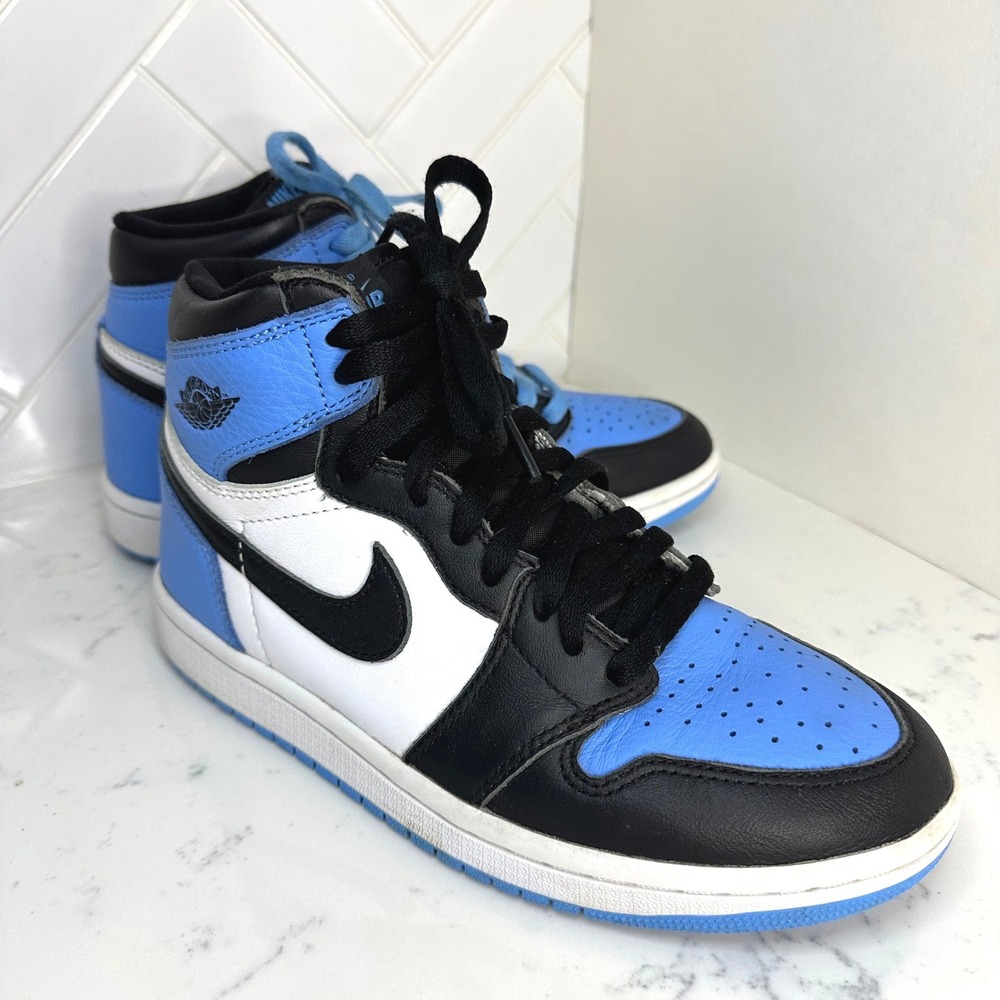 Nike Air Jordan 1 Retro High OG University Blue Black White Obsidian Boys 6.5